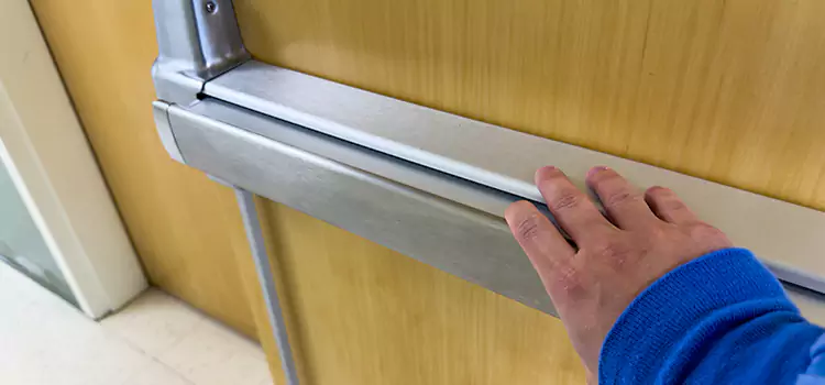 Installing a Push Bar on a Door Casas Adobes